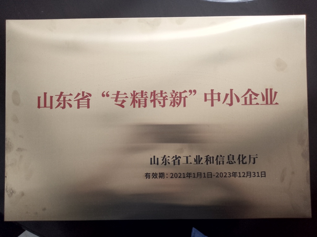 2021年山东省专精特新中小企业